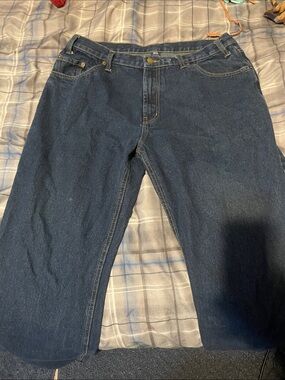 Men's Relaxed Fit Jeans - Dark Blue